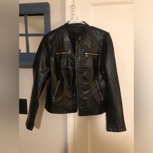Black Faux Leather Jacket